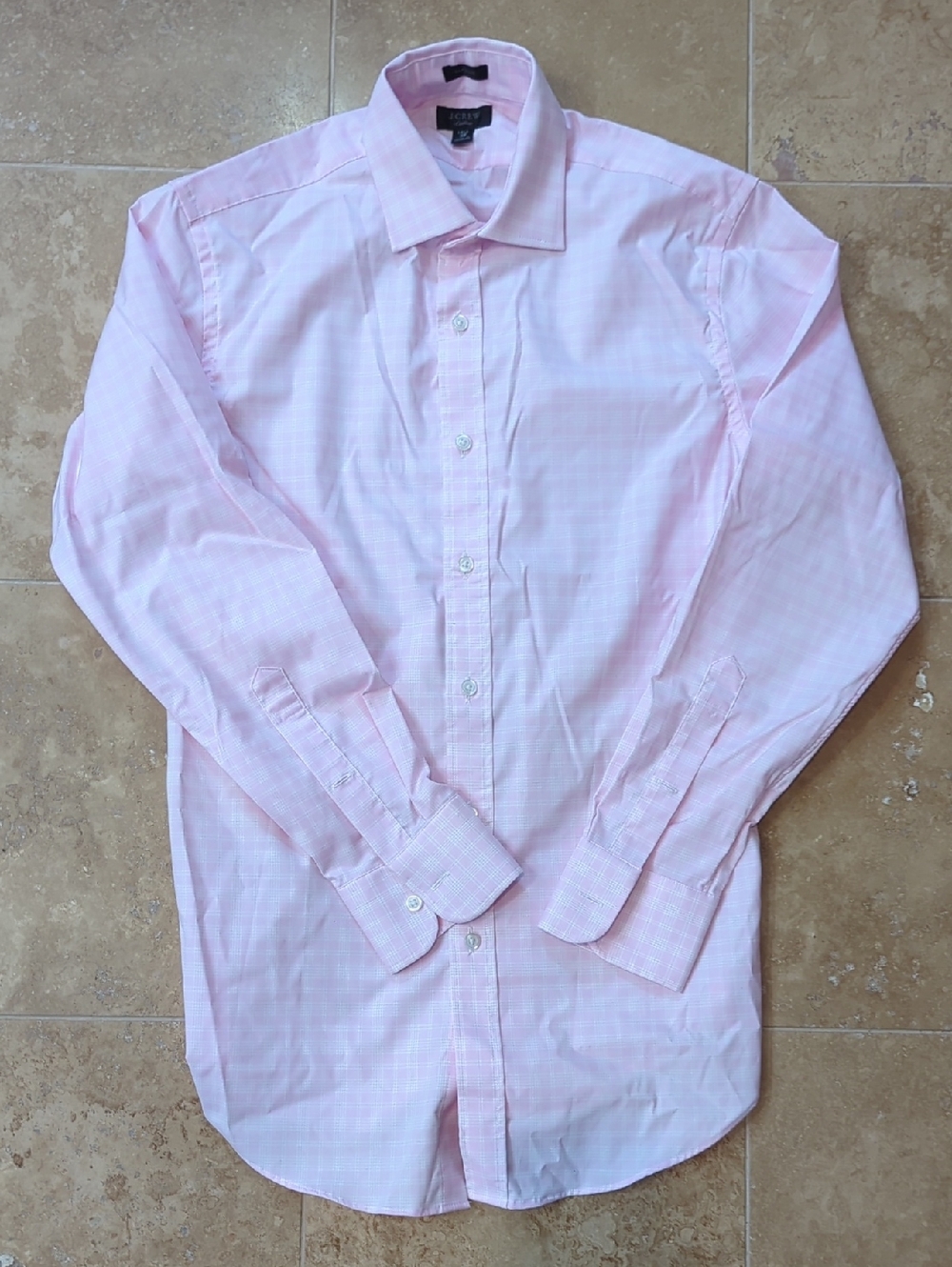 J. Crew Ludlow Classic Fit Men's Light Pink Dress Shirt - Size 14 1/2 32